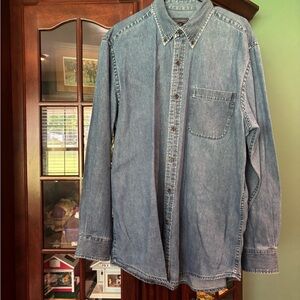 Saddlebred brand denim shirt men’s size Large